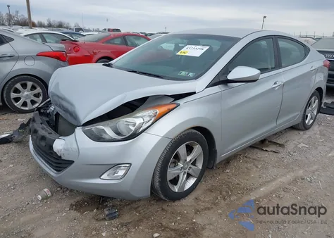 2013 Hyundai Elantra Gls z USA, uszkodzony, nr VIN 5NPDH4AE6DH275554